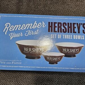 Hershey's Chocolate Brown Bowl Set